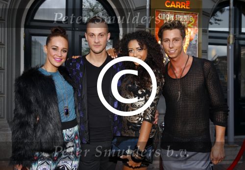 Amsterdam 3 september 2013
Premiere Stiletto in Carre.
Anouk Maas met .. en James