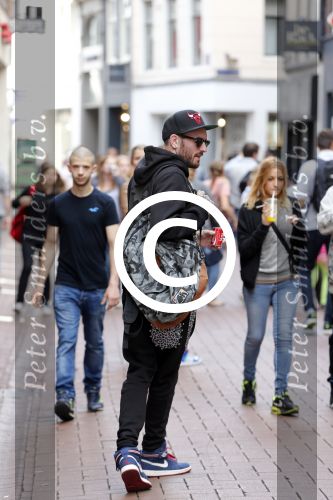 Amsterdam 14 augustus 2013
Ben Saunders lopend op de kalverstraat.
Peter Smulders bv