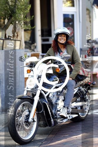 Amsterdam 5 september 2013
Chimene v Oosterhout op haar Harley Davidson
Foto Peter Smulders BV
