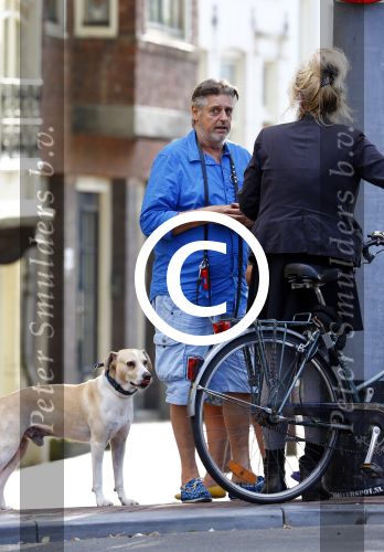 Amsterdam 3 september 2013
Hans v d Togt op terras en met zijn hond op straat
