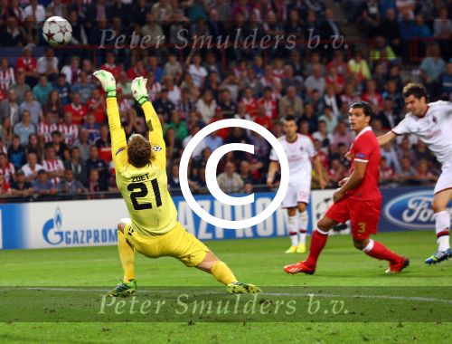 Eindhoven, 20 Augustus 2013
3e Voorronde CL PSV-AC Milan, eindstand 1-1
Jeroen Zoet
Foto Peter Smulders BV