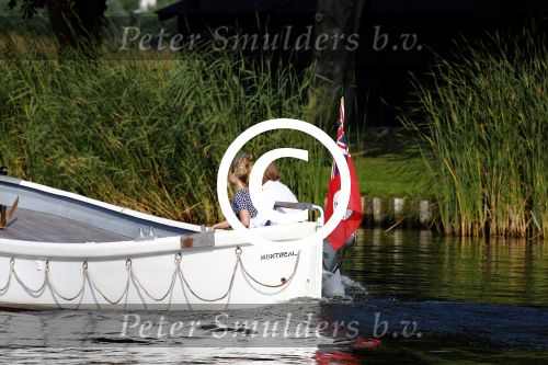 Nigtevecht 4 september 2013
Jort Kelder en Lauren Verster op hun sloep aan het varen op de vecht.