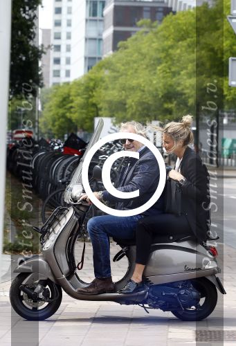 Amsterdam 21 augustus 2013
Lieke v Lexmond samen met haar manager Frank Wisse op vespa scooter.
Peter Smulders bv