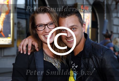 Amsterdam 3 september 2013
Premiere Stiletto in Carre.
Lola Brood met vriend