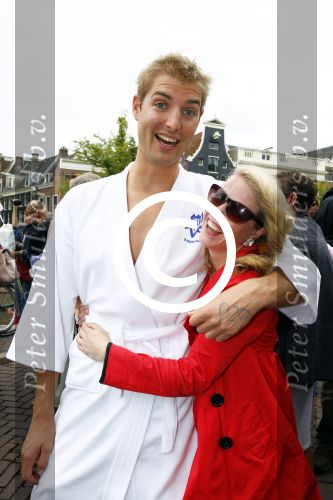 Amsterdam 8 september 2013
Amsterdam city swim door de grachten met diverse bn ers.
Maarten v d  Weijden met ....
