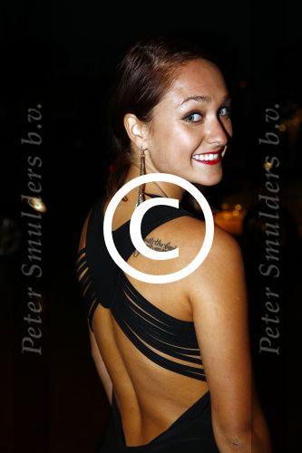 Scheveningen 9 september 2013
Premiere Smoorverliefd in het circustheater.
Melody Klaver met tatoo