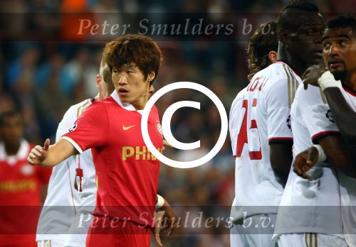 Eindhoven, 20 Augustus 2013
3e Voorronde CL PSV-AC Milan, eindstand 1-1
Park-Ji Sung
Foto Peter Smulders BV