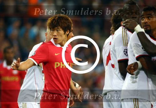 Eindhoven, 20 Augustus 2013
3e Voorronde CL PSV-AC Milan, eindstand 1-1
Park-Ji Sung
Foto Peter Smulders BV