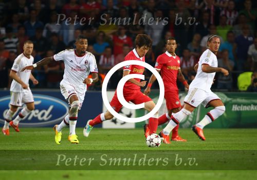 Eindhoven, 20 Augustus 2013
3e Voorronde CL PSV-AC Milan, eindstand 1-1
Park-Ji Sung
Foto Peter Smulders BV
