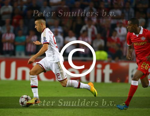 Eindhoven, 20 Augustus 2013
3e Voorronde CL PSV-AC Milan, eindstand 1-1
Stephan El Shaarawy
Foto Peter Smulders BV