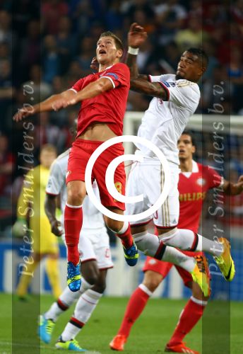 Eindhoven, 20 Augustus 2013
3e Voorronde CL PSV-AC Milan, eindstand 1-1
Stijn Schaars in duel met Kevin-Prince Boateng
Foto Peter Smulders BV