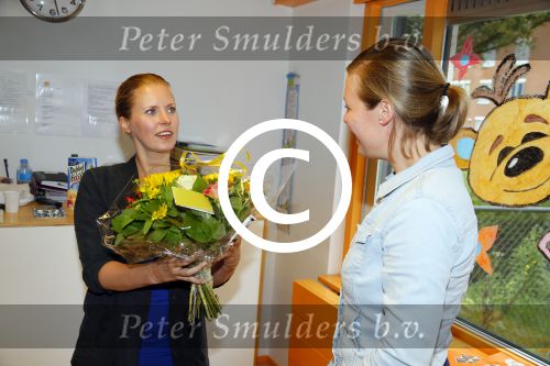 Amsterdam 9 september 2014
Een zwangere Bettina Holwerda leeft voor uit Woezel en Pip in Amsterdam ZO