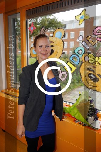 Amsterdam 9 september 2014
Een zwangere Bettina Holwerda leeft voor uit Woezel en Pip in Amsterdam ZO