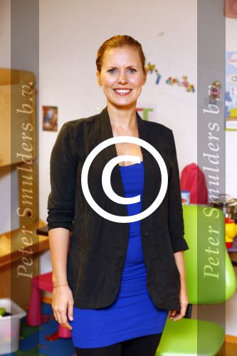 Amsterdam 9 september 2014
Een zwangere Bettina Holwerda leeft voor uit Woezel en Pip in Amsterdam ZO