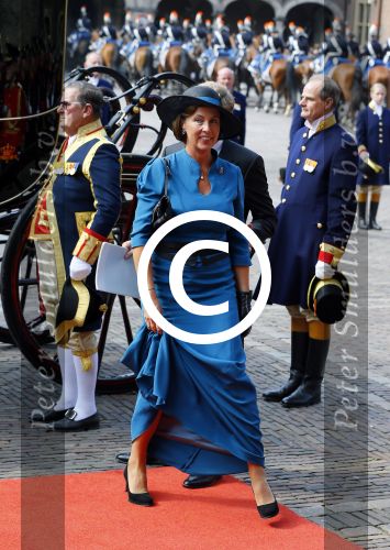 Den Haag 16 september 2014
Prinsjesdag met oa Koning Willem Alexander Koningin Maxima prinses Laurentien en prins Constantijn. Gouden Koets op het binnenhof. Groot Meesteres Bibi van Zuylen van Nijevelt-den Beer Poortugael and groot Meester Marco Hennis