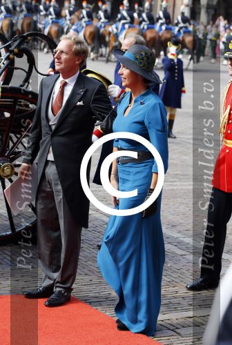 Den Haag 16 september 2014
Prinsjesdag met oa Koning Willem Alexander Koningin Maxima prinses Laurentien en prins Constantijn. Gouden Koets op het binnenhof. Groot Meesteres Bibi van Zuylen van Nijevelt-den Beer Poortugael and groot Meester Marco Hennis