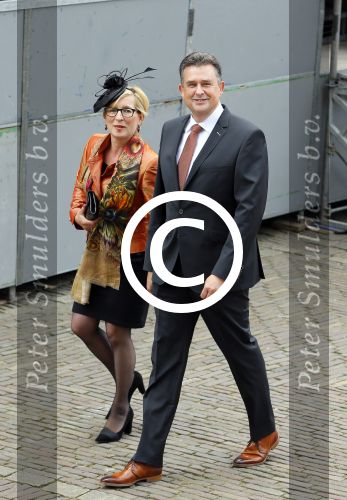 Den Haag 16 september 2014
Prinsjesdag met oa Koning Willem Alexander Koningin Maxima prinses Laurentien en prins Constantijn. Gouden Koets op het binnenhof. Emile Roemer met vrouw