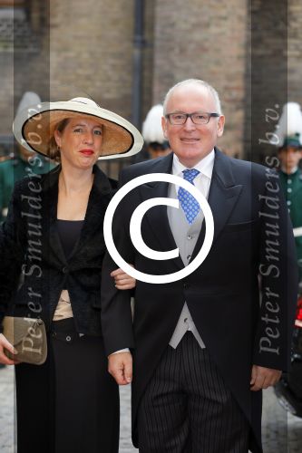 Den Haag 16 september 2014
Prinsjesdag met oa Koning Willem Alexander Koningin Maxima prinses Laurentien en prins Constantijn. Gouden Koets op het binnenhof. Frans Timmermans met vrouw