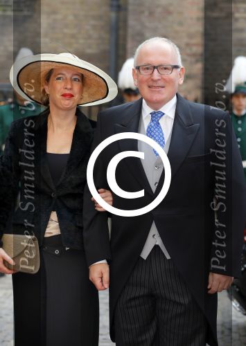 Den Haag 16 september 2014
Prinsjesdag met oa Koning Willem Alexander Koningin Maxima prinses Laurentien en prins Constantijn. Gouden Koets op het binnenhof. Frans Timmermans met vrouw