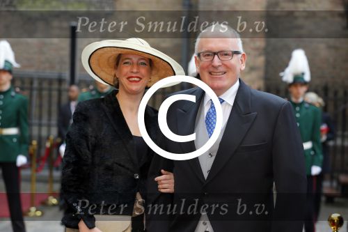 Den Haag 16 september 2014
Prinsjesdag met oa Koning Willem Alexander Koningin Maxima prinses Laurentien en prins Constantijn. Gouden Koets op het binnenhof. Frans Timmermans met vrouw