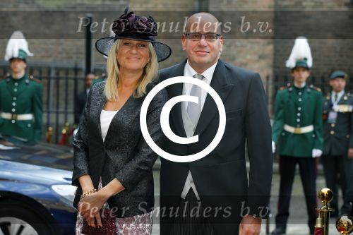 Den Haag 16 september 2014
Prinsjesdag met oa Koning Willem Alexander Koningin Maxima prinses Laurentien en prins Constantijn. Gouden Koets op het binnenhof. Fred Teeven met vrouw