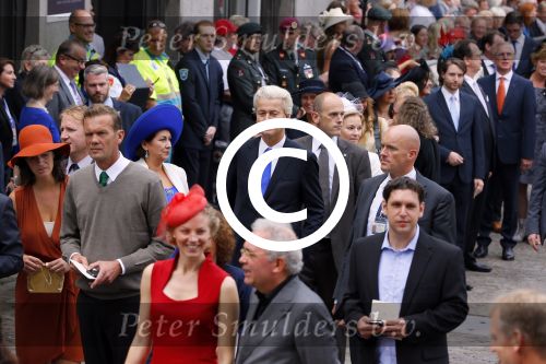 Den Haag 16 september 2014
Prinsjesdag met oa Koning Willem Alexander Koningin Maxima prinses Laurentien en prins Constantijn. Gouden Koets op het binnenhof. Geert Wilders met vrouw