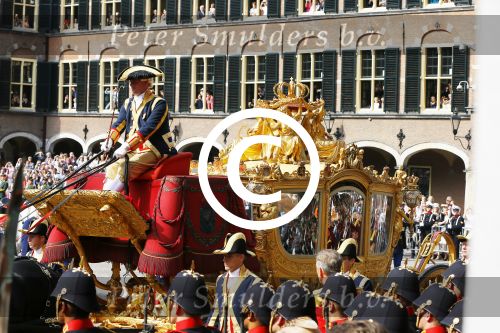 Den Haag 16 september 2014
Prinsjesdag met oa Koning Willem Alexander Koningin Maxima prinses Laurentien en prins Constantijn. Gouden Koets op het binnenhof.