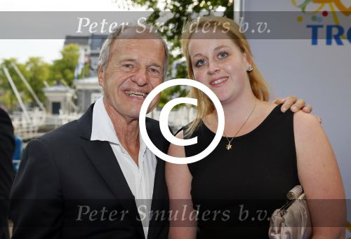 Amsterdam 2 september 2014
50 jaar de Tros wordt gevierd in carre met alle tros corryfeeen. Klaas Hofstra met dochter