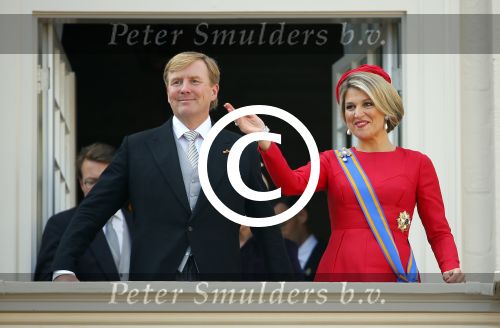 Den Haag 16 september 2014
Prinsjesdag met oa Koning Willem Alexander Koningin Maxima prinses Laurentien en prins Constantijn. Gouden Koets op het binnenhof.