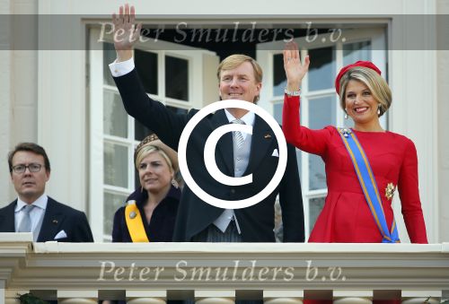 Den Haag 16 september 2014
Prinsjesdag met oa Koning Willem Alexander Koningin Maxima prinses Laurentien en prins Constantijn. Gouden Koets op het binnenhof.