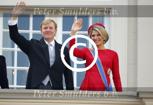 Den Haag 16 september 2014
Prinsjesdag met oa Koning Willem Alexander Koningin Maxima prinses Laurentien en prins Constantijn. Gouden Koets op het binnenhof.