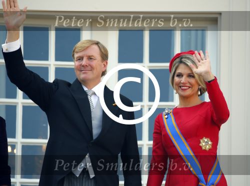 Den Haag 16 september 2014
Prinsjesdag met oa Koning Willem Alexander Koningin Maxima prinses Laurentien en prins Constantijn. Gouden Koets op het binnenhof.