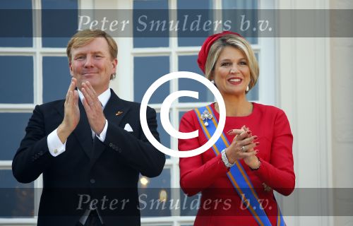 Den Haag 16 september 2014
Prinsjesdag met oa Koning Willem Alexander Koningin Maxima prinses Laurentien en prins Constantijn. Gouden Koets op het binnenhof.