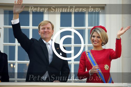 Den Haag 16 september 2014
Prinsjesdag met oa Koning Willem Alexander Koningin Maxima prinses Laurentien en prins Constantijn. Gouden Koets op het binnenhof.