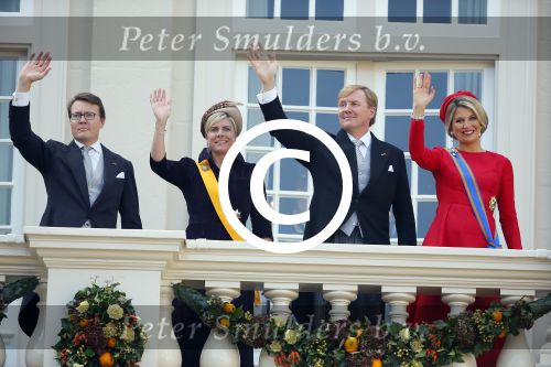 Den Haag 16 september 2014
Prinsjesdag met oa Koning Willem Alexander Koningin Maxima prinses Laurentien en prins Constantijn. Gouden Koets op het binnenhof.