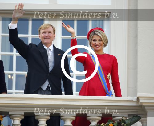 Den Haag 16 september 2014
Prinsjesdag met oa Koning Willem Alexander Koningin Maxima prinses Laurentien en prins Constantijn. Gouden Koets op het binnenhof.
