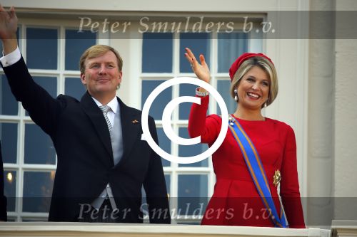 Den Haag 16 september 2014
Prinsjesdag met oa Koning Willem Alexander Koningin Maxima prinses Laurentien en prins Constantijn. Gouden Koets op het binnenhof.