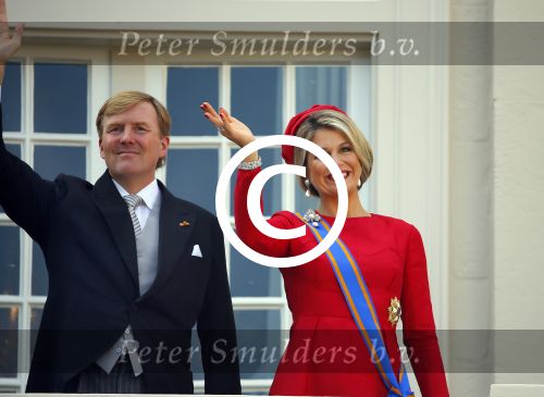 Den Haag 16 september 2014
Prinsjesdag met oa Koning Willem Alexander Koningin Maxima prinses Laurentien en prins Constantijn. Gouden Koets op het binnenhof.
