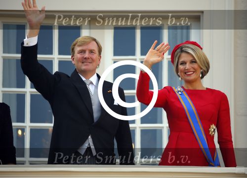 Den Haag 16 september 2014
Prinsjesdag met oa Koning Willem Alexander Koningin Maxima prinses Laurentien en prins Constantijn. Gouden Koets op het binnenhof.