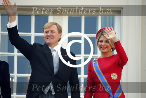 Den Haag 16 september 2014
Prinsjesdag met oa Koning Willem Alexander Koningin Maxima prinses Laurentien en prins Constantijn. Gouden Koets op het binnenhof.