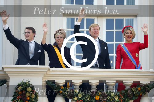 Den Haag 16 september 2014
Prinsjesdag met oa Koning Willem Alexander Koningin Maxima prinses Laurentien en prins Constantijn. Gouden Koets op het binnenhof.