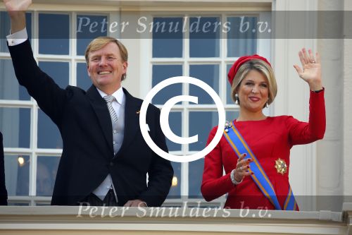 Den Haag 16 september 2014
Prinsjesdag met oa Koning Willem Alexander Koningin Maxima prinses Laurentien en prins Constantijn. Gouden Koets op het binnenhof.