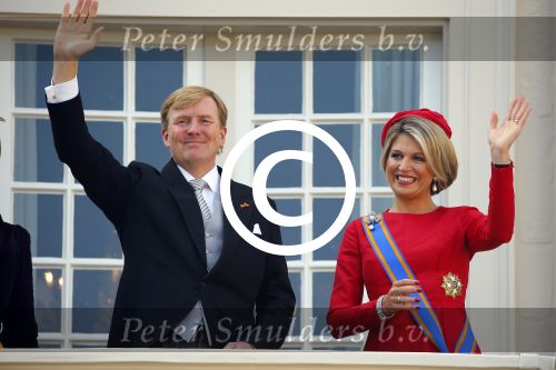 Den Haag 16 september 2014
Prinsjesdag met oa Koning Willem Alexander Koningin Maxima prinses Laurentien en prins Constantijn. Gouden Koets op het binnenhof.