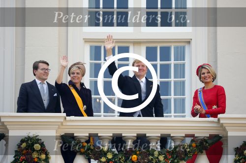 Den Haag 16 september 2014
Prinsjesdag met oa Koning Willem Alexander Koningin Maxima prinses Laurentien en prins Constantijn. Gouden Koets op het binnenhof.