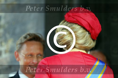 Den Haag 16 september 2014
Prinsjesdag met oa Koning Willem Alexander Koningin Maxima prinses Laurentien en prins Constantijn. Gouden Koets op het binnenhof.