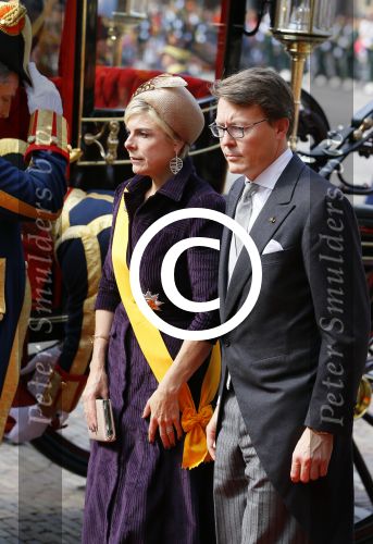 Den Haag 16 september 2014
Prinsjesdag met oa Koning Willem Alexander Koningin Maxima prinses Laurentien en prins Constantijn. Gouden Koets op het binnenhof.