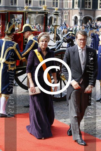 Den Haag 16 september 2014
Prinsjesdag met oa Koning Willem Alexander Koningin Maxima prinses Laurentien en prins Constantijn. Gouden Koets op het binnenhof.