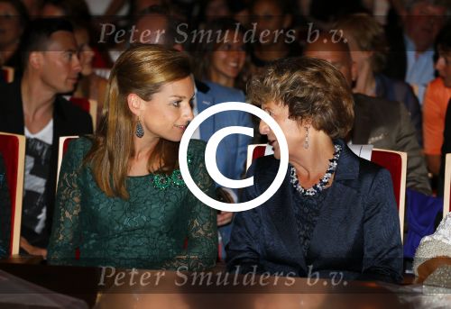 Amsterdam 15 september 2014
Modeshow Addy v d Krommenacker in het ij theater
Aanwezig oa Prinses Margriet Prinses Aimee en Prinses Margarita