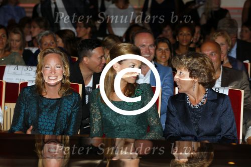 Amsterdam 15 september 2014
Modeshow Addy v d Krommenacker in het ij theater
Aanwezig oa Prinses Margriet Prinses Aimee en Prinses Margarita