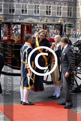 Den Haag 16 september 2014
Prinsjesdag met oa Koning Willem Alexander Koningin Maxima prinses Laurentien en prins Constantijn. Gouden Koets op het binnenhof.